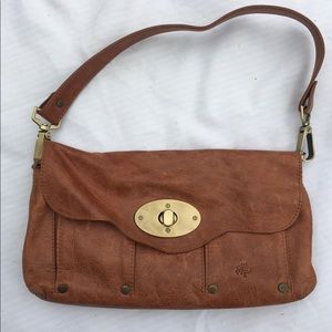 Mulberry purse multiple straps brown leather